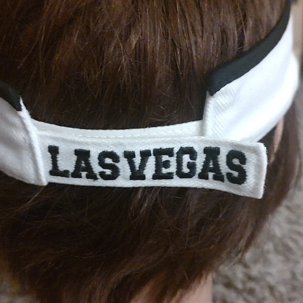 Las Vegas Sin City Unisex White Visor Adjustable OSFM - Picture 6 of 9